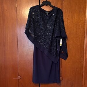 R&M Richards Navy Blue Dress